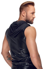 Load image into Gallery viewer, Men's shirt made of power wet look with 3D mesh inserts