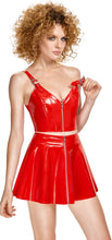 Load image into Gallery viewer, Mini women's skirt, in plus sizes, made of vinyl