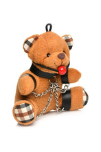 Laden Sie das Bild in den Galerie-Viewer, Teddybär mit Ballknebel Schlüsselanhänger