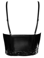 Load image into Gallery viewer, Patent women's top, in plus sizes with a zipper