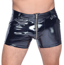 Laden Sie das Bild in den Galerie-Viewer, Lack- Herrenshorts mit Reißverschluss