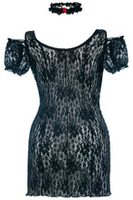 Laden Sie das Bild in den Galerie-Viewer, schwarzes Negligee, in Übergrößen - Weiblichkeit mit Stil