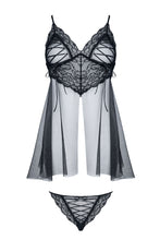 Laden Sie das Bild in den Galerie-Viewer, schwarzes Babydoll - Weiblichkeit mit Stil