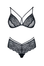 Laden Sie das Bild in den Galerie-Viewer, schwarzes BH-Set - Weiblichkeit mit Stil