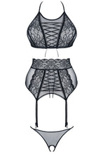 Laden Sie das Bild in den Galerie-Viewer, schwarzes BH-Set - Weiblichkeit mit Stil