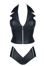 Laden Sie das Bild in den Galerie-Viewer, schwarzes Damentop - Set - Weiblichkeit mit Stil