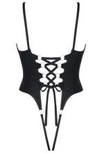 Laden Sie das Bild in den Galerie-Viewer, schwarzer ouvert Damenbody - Weiblichkeit mit Stil