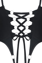 Laden Sie das Bild in den Galerie-Viewer, schwarzer ouvert Damenbody - Weiblichkeit mit Stil