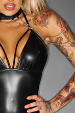 Laden Sie das Bild in den Galerie-Viewer, schwarzer Straps-Damenbody - Weiblichkeit mit Stil