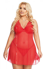 Laden Sie das Bild in den Galerie-Viewer, Babydoll, in Übergrößen in 3 Farben - Weiblichkeit mit Stil