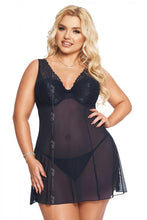 Laden Sie das Bild in den Galerie-Viewer, Babydoll, in Übergrößen in 3 Farben - Weiblichkeit mit Stil
