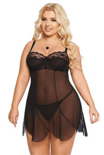 Laden Sie das Bild in den Galerie-Viewer, Babydoll, in Übergrößen in 2 Farben