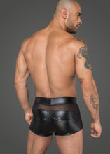Laden Sie das Bild in den Galerie-Viewer, Herrenshorts aus Powerwetlook und 3D-Netz - Weiblichkeit mit Stil