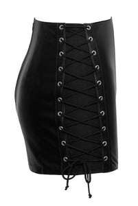 Leather skirt for women