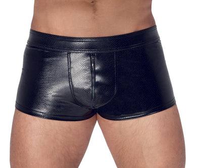 Men's shirt made of power wet look with 3D mesh inserts