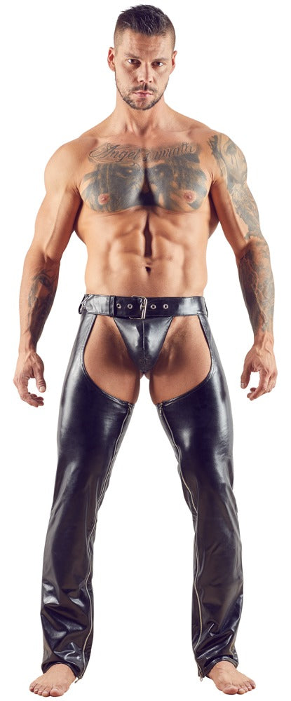 Men's chaps made of imitation leather