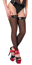Load image into Gallery viewer, black stockings, plus sizes