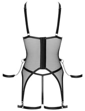 Load image into Gallery viewer, Women's coat, in plus sizes, made of black lacquer
