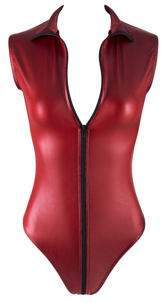 Load image into Gallery viewer, Wetlook women's body with long zipper