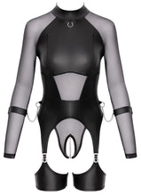 Load image into Gallery viewer, Women&#39;s coat, in plus sizes, made of black lacquer
