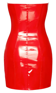 Women's dress, in plus sizes, made of vinyl