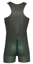 Load image into Gallery viewer, short men's jumpsuit made of latex
