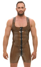 Load image into Gallery viewer, short men's jumpsuit made of latex