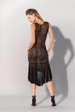 Laden Sie das Bild in den Galerie-Viewer, NEU  Datex Damenkleid mit Lockenmuster