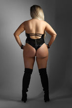 Laden Sie das Bild in den Galerie-Viewer, NEU Damenbody, in Übergrößen Wetlook Halter Teddy