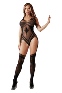 NEU Bodystocking, in Übergrößen Impulsive Crotchless Teddy