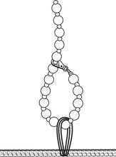 Laden Sie das Bild in den Galerie-Viewer, NEU Deep - V - Damenbody mit Halsband, Perlenkette und Strumpfband der Kollektion LIBIDO