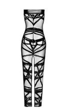 Laden Sie das Bild in den Galerie-Viewer, NEU Bondage - Damenkleid schulterfrei lang F358