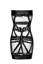 Laden Sie das Bild in den Galerie-Viewer, NEU Bondage - Damenkleid schulterfrei kurz F359