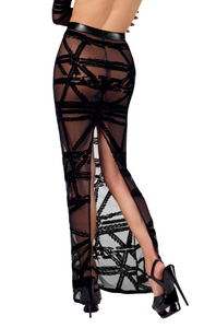 NEU Bondage - Damenrock lang F360