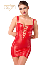 Laden Sie das Bild in den Galerie-Viewer, NEU Damenkleid mit Schnürung F364