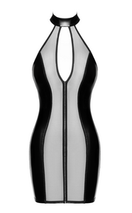 NEU Luxuria Kristall-Transparent-Mini- Damenkleid F370