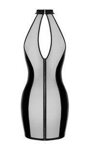 NEU Luxuria Kristall-Transparent-Mini- Damenkleid F370