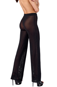 NEU durchsichtige Palazzo- Damenhose F374