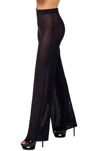 NEU durchsichtige Palazzo- Damenhose F374