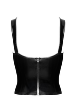 Laden Sie das Bild in den Galerie-Viewer, NEU PVC - geschnürtes Corsagen-Damentop F379