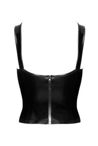 NEU PVC - geschnürtes Corsagen-Damentop F379