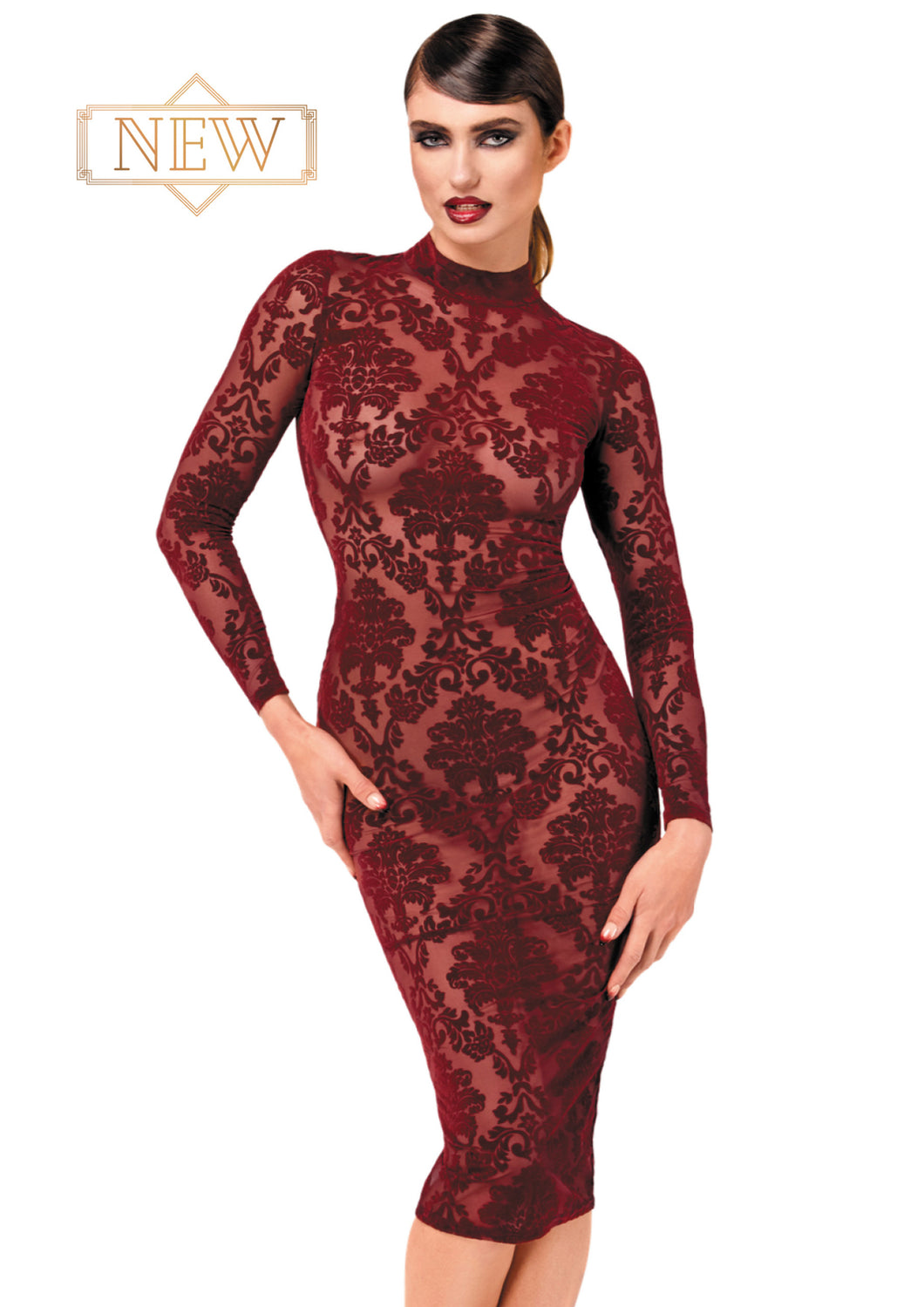 NEU Kink Royal MiDI-Damenkleid F384