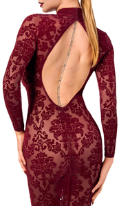 NEU Kink Royal MiDI-Damenkleid F384