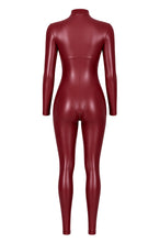 Laden Sie das Bild in den Galerie-Viewer, NEU F395 Dark Romance Catsuit aus Powerwetlook in Bordeaux