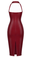 Load image into Gallery viewer, NEU F396 Dark Romance Korsett-Midikleid in Bordeaux