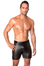 Load image into Gallery viewer, Men&#39;s shorts in power wet look and 3D mesh