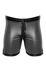 Load image into Gallery viewer, Men&#39;s shorts in power wet look and 3D mesh