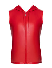 Laden Sie das Bild in den Galerie-Viewer, NEU rotes Kapuzen - Herrenshirt H096