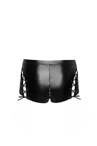 Laser cut women's shorts from Noir Handmade MissBeHaved Collection