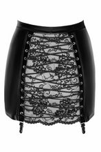 Load image into Gallery viewer, Women&#39;s skirt with zipper from Noir Handmade MissBeHaved Collection